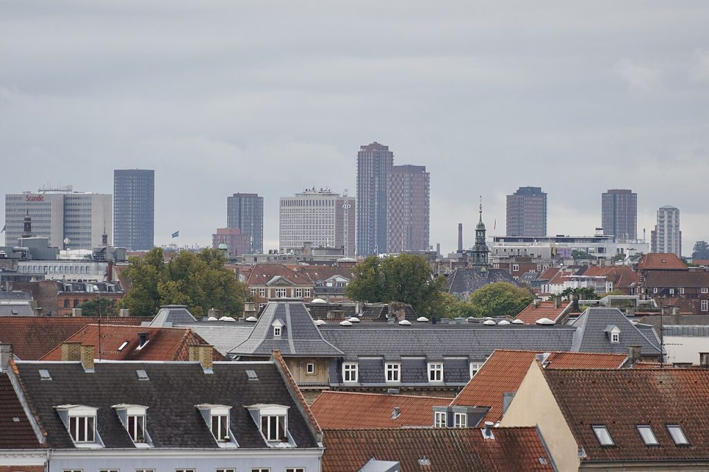Københavns skyline med moderne bygninger